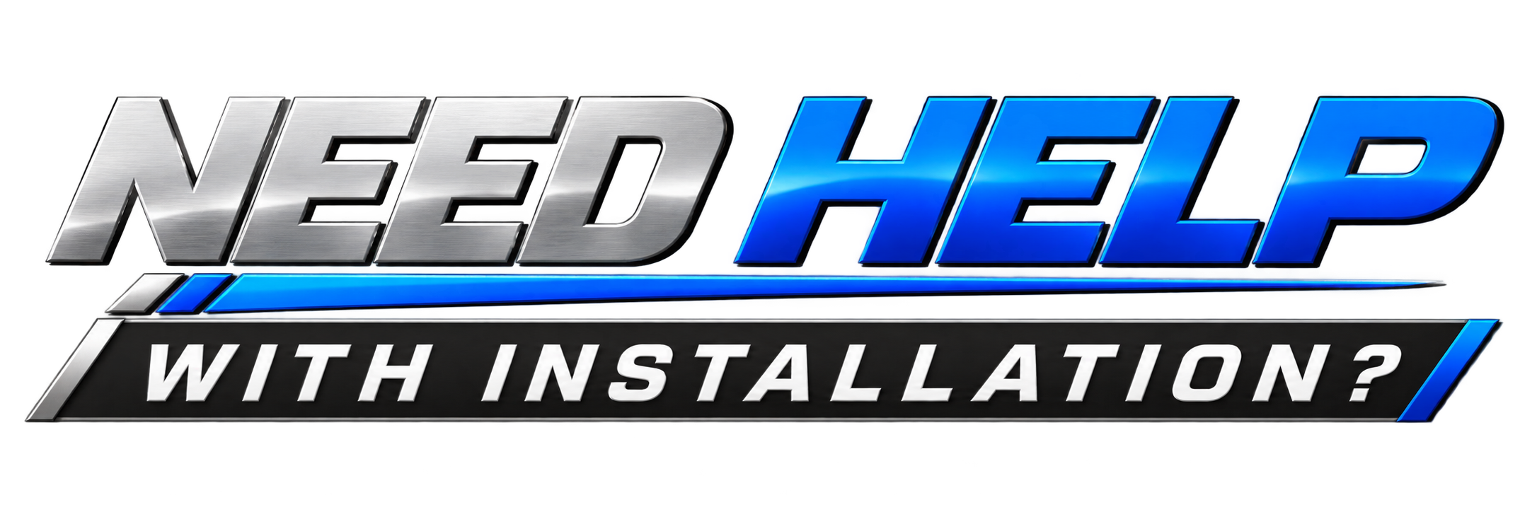The logo for "Need help" with the text 'With Installation?' below.