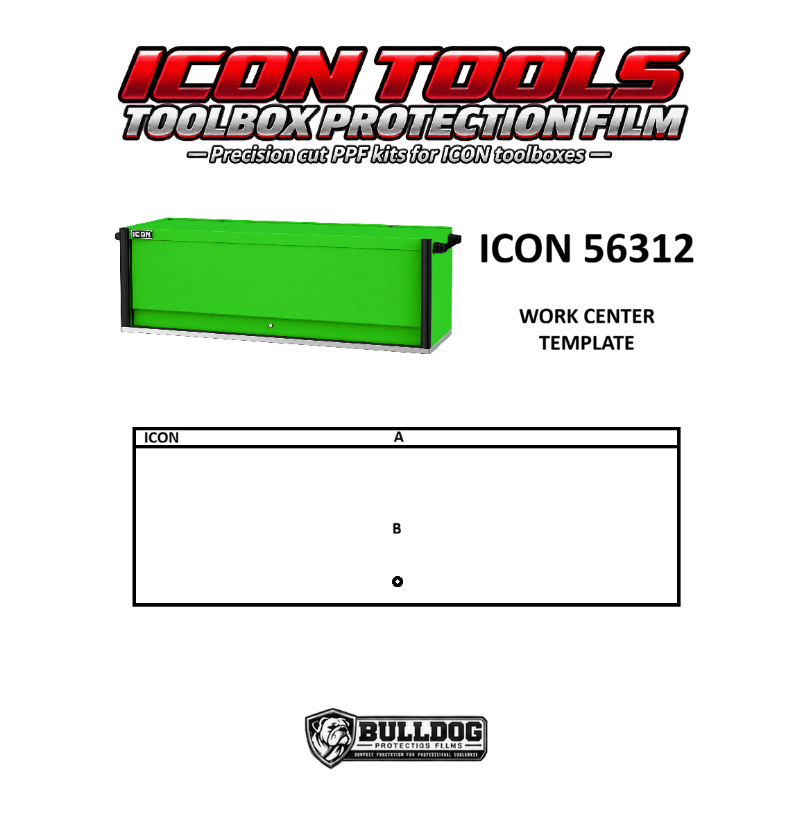 73" WORK CENTER ICON TOP HUTCH PROTECTION KIT