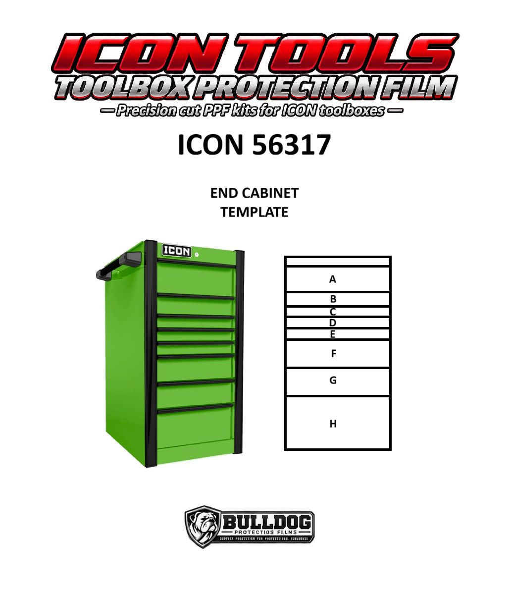 19" 8 DRAWER SINGLE BANK END CAB PROTECTION KIT