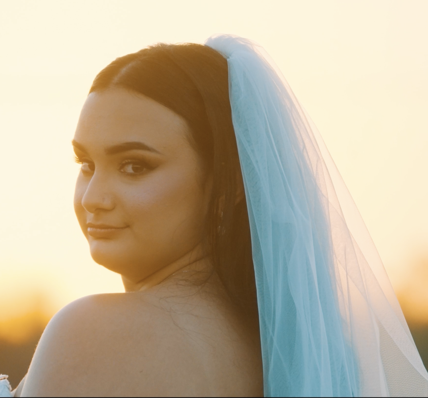 A young woman seeing her future with the love of her life