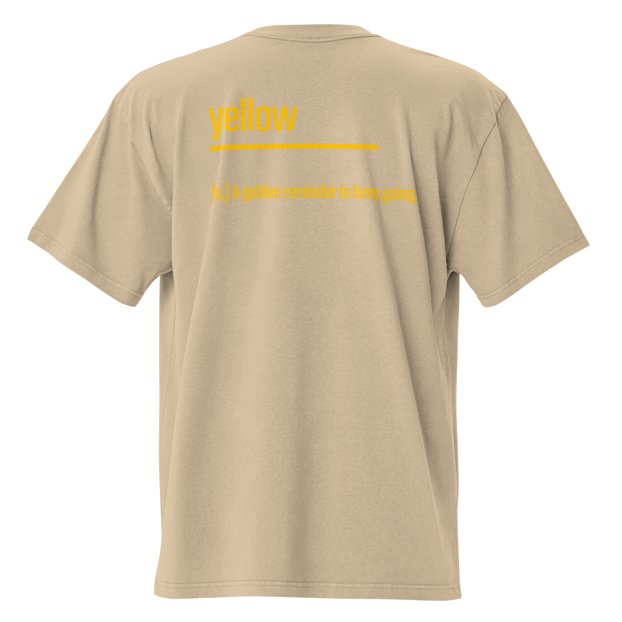 Xantho Philos™ Oversized Faded T-Shirt in Faded Khaki for men, neutral oversized T-shirt with casual streetwear style