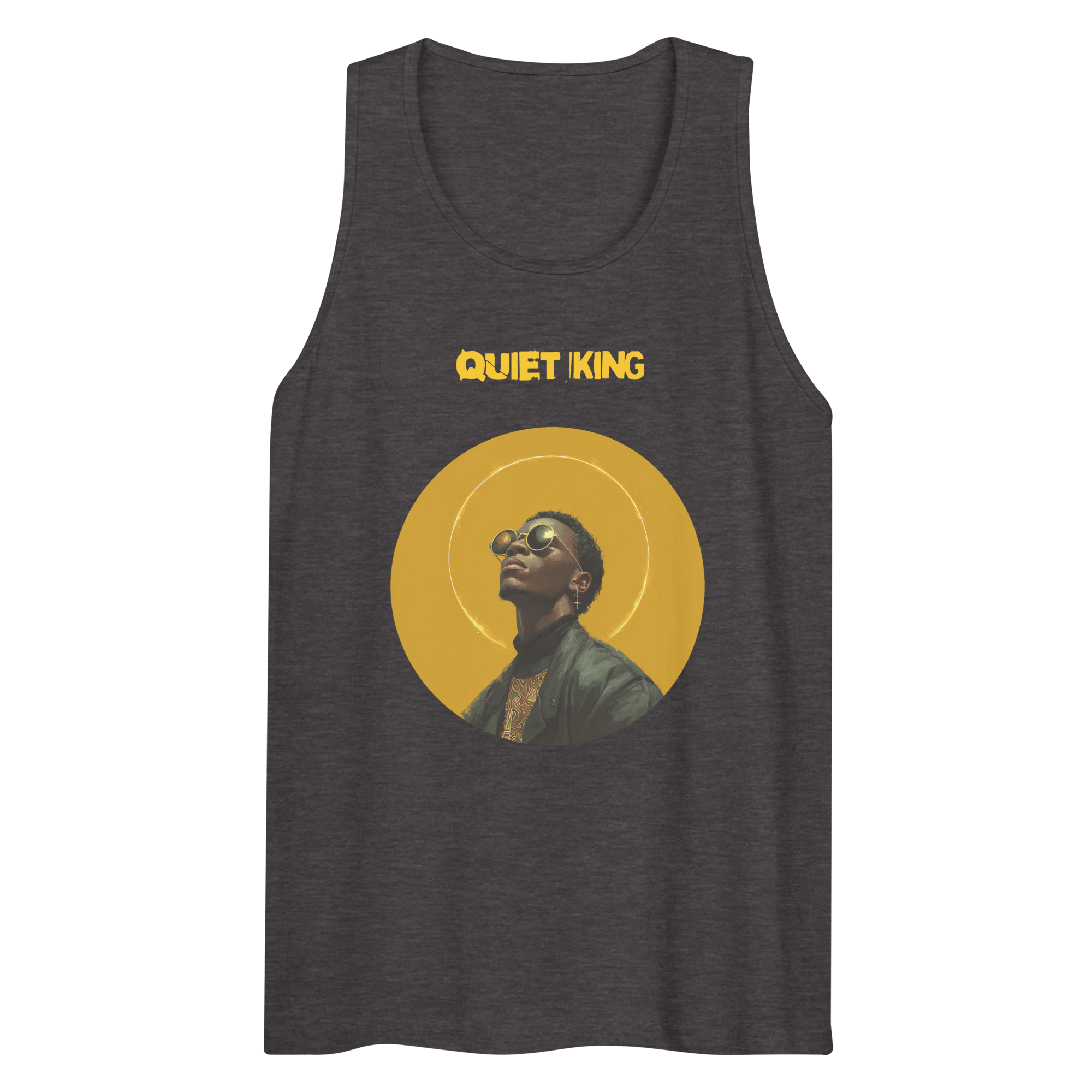 Xantho Philos™ Tank Top in Charcoal Heather for men, soft-blend tank top with a clean everyday fit