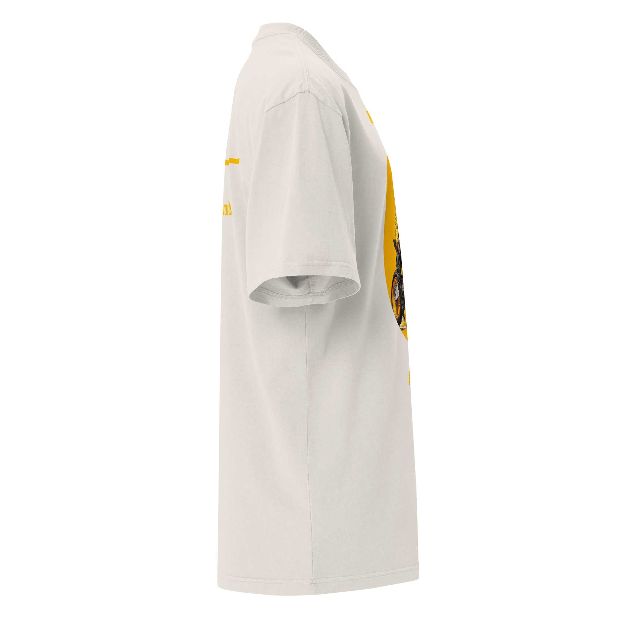 Xantho Philos™ Oversized Faded T-Shirt in Faded Bone for men, soft neutral oversized T-shirt with a minimalist streetwear feel