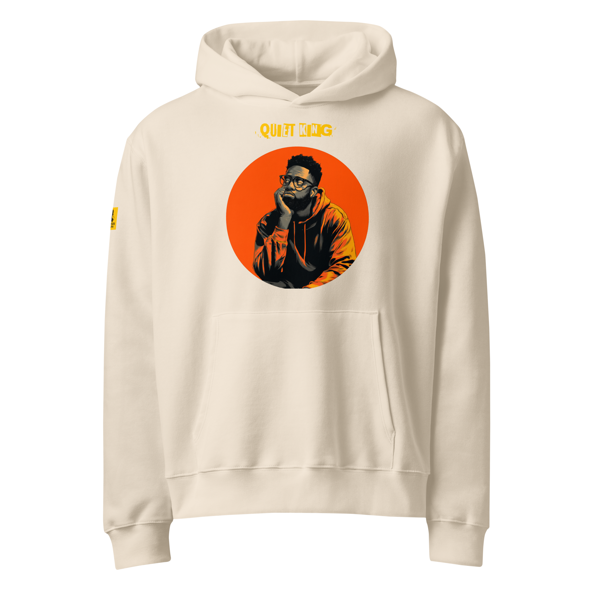 Xantho Philos™ Oversized Hoodie in Dust for men, soft neutral heavyweight hoodie with a relaxed fit