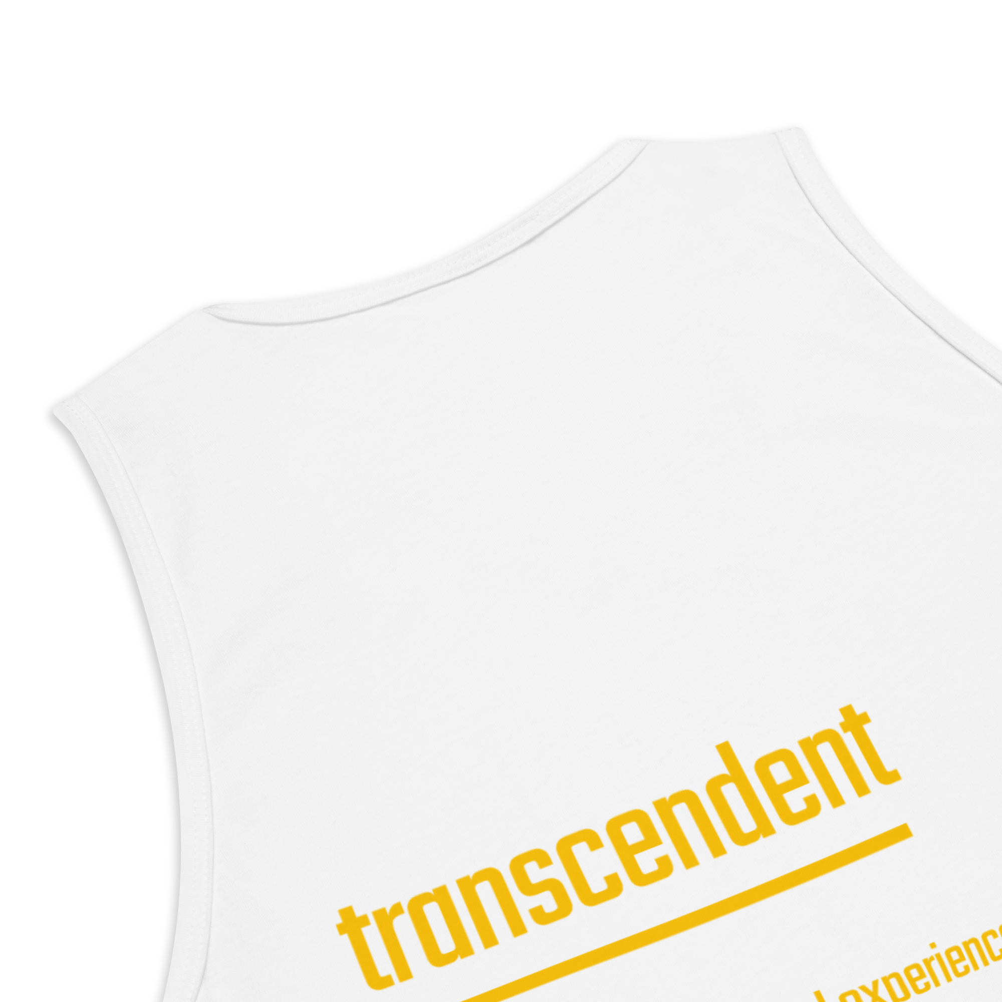 IntrovertedAlpha™ Tank Top in White for men, crisp minimalist tank top with a breathable everyday fit