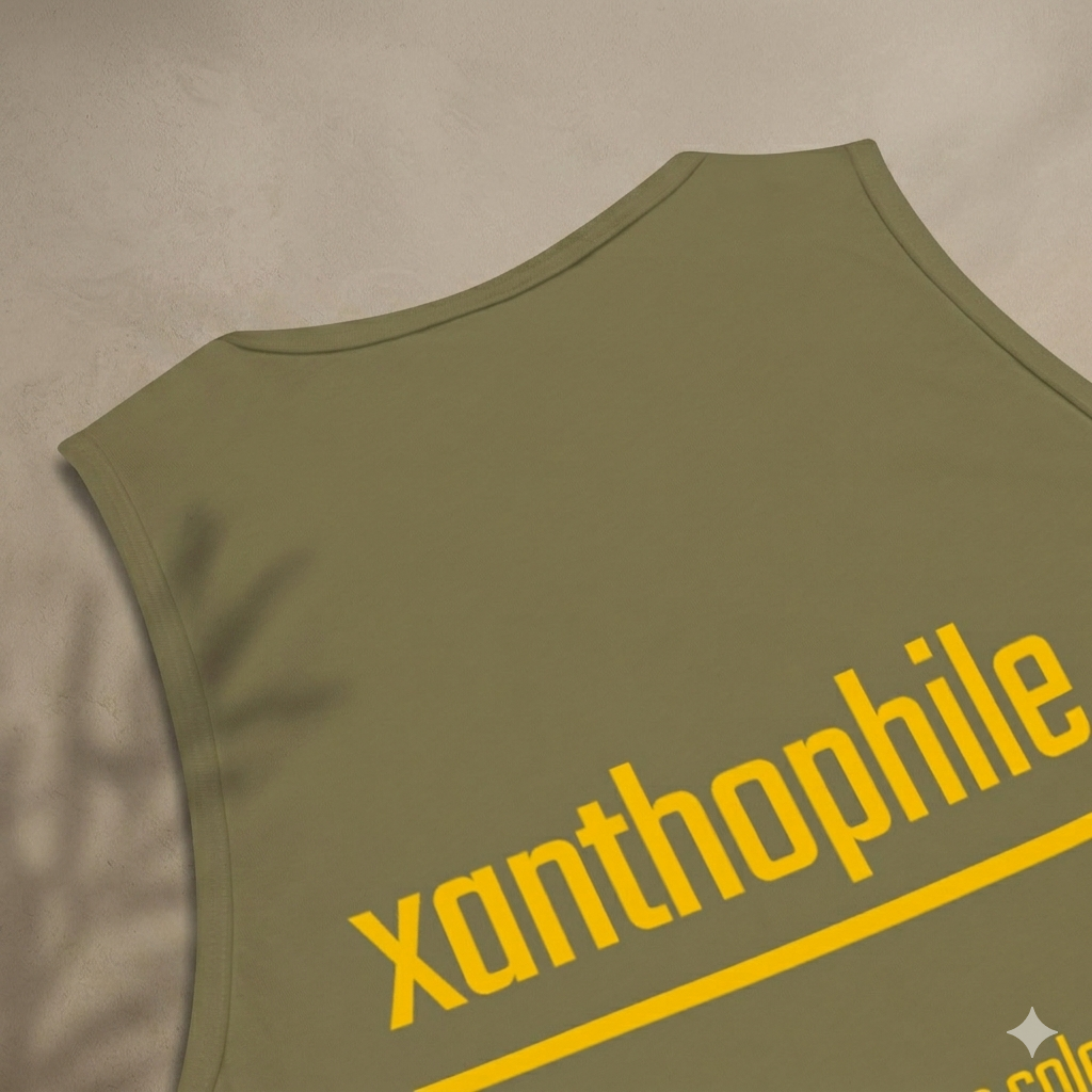 Xantho Philos™ Tank Top in Military Green for men, athletic streetwear tank with a grounded utilitarian tone