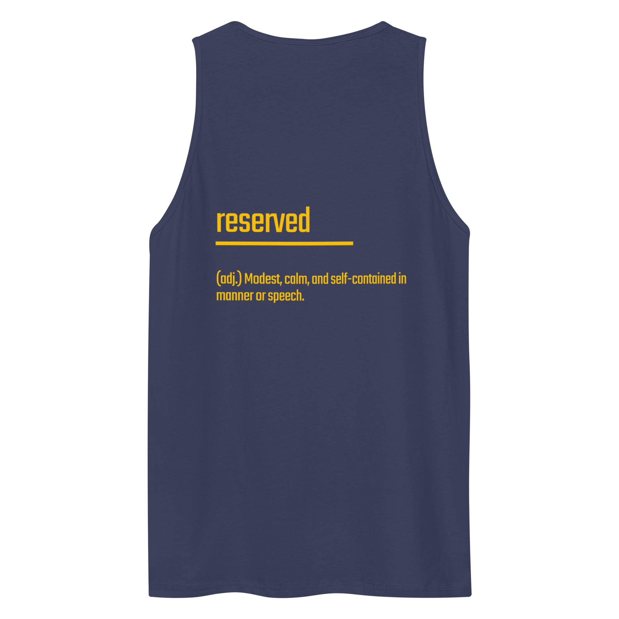 IntrovertedAlpha™ Tank Top in Harbor Blue for men, lightweight premium tank top with a clean casual tone