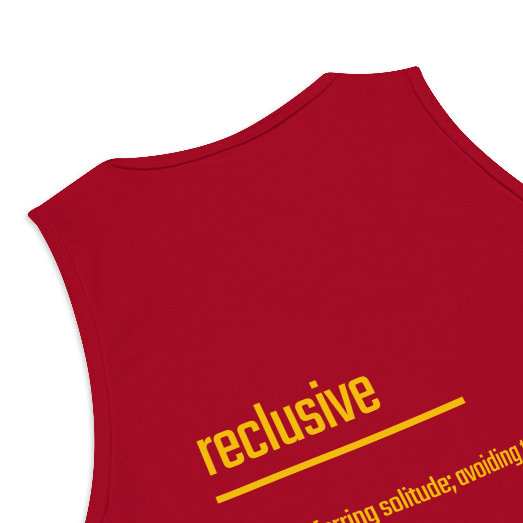 IntrovertedAlpha™ Tank Top in Red for men, bold premium tank top with lightweight streetwear style