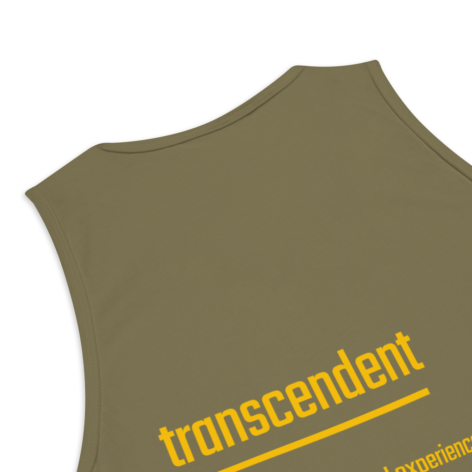 IntrovertedAlpha™ Tank Top in Military Green for men, athletic streetwear tank with a grounded utilitarian tone