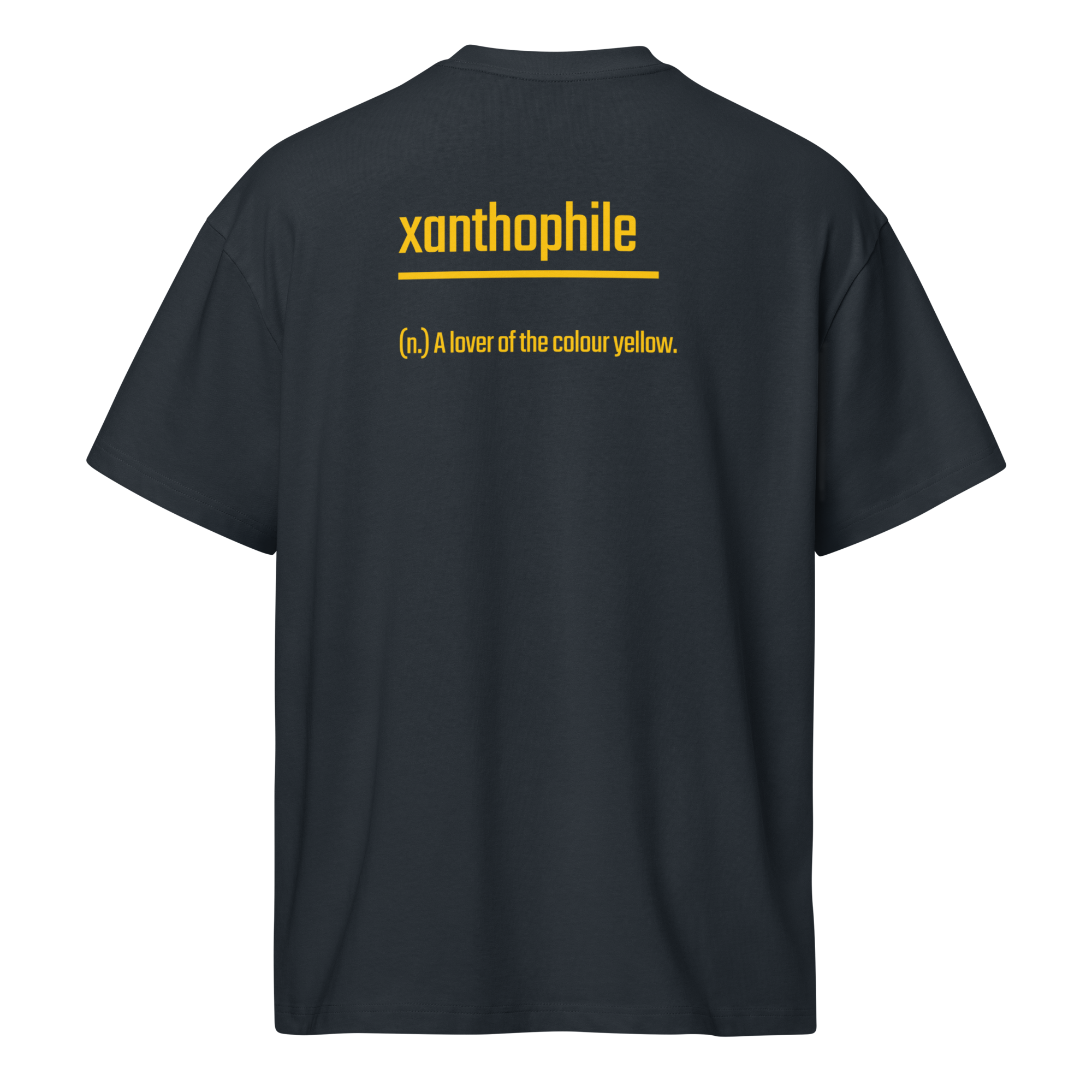 Xantho Philos™ Box Tee in Navy Blazer for men, structured oversized T-shirt with premium streetwear style