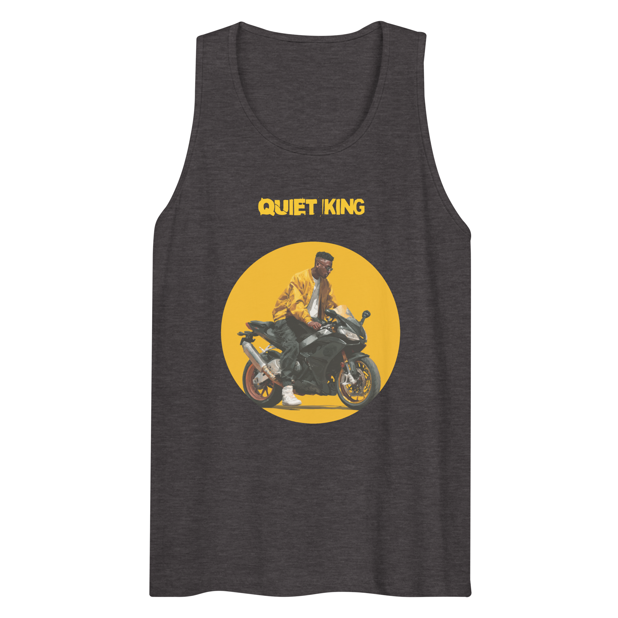 Xantho Philos™ Tank Top in Charcoal Heather for men, soft-blend tank top with a clean everyday fit