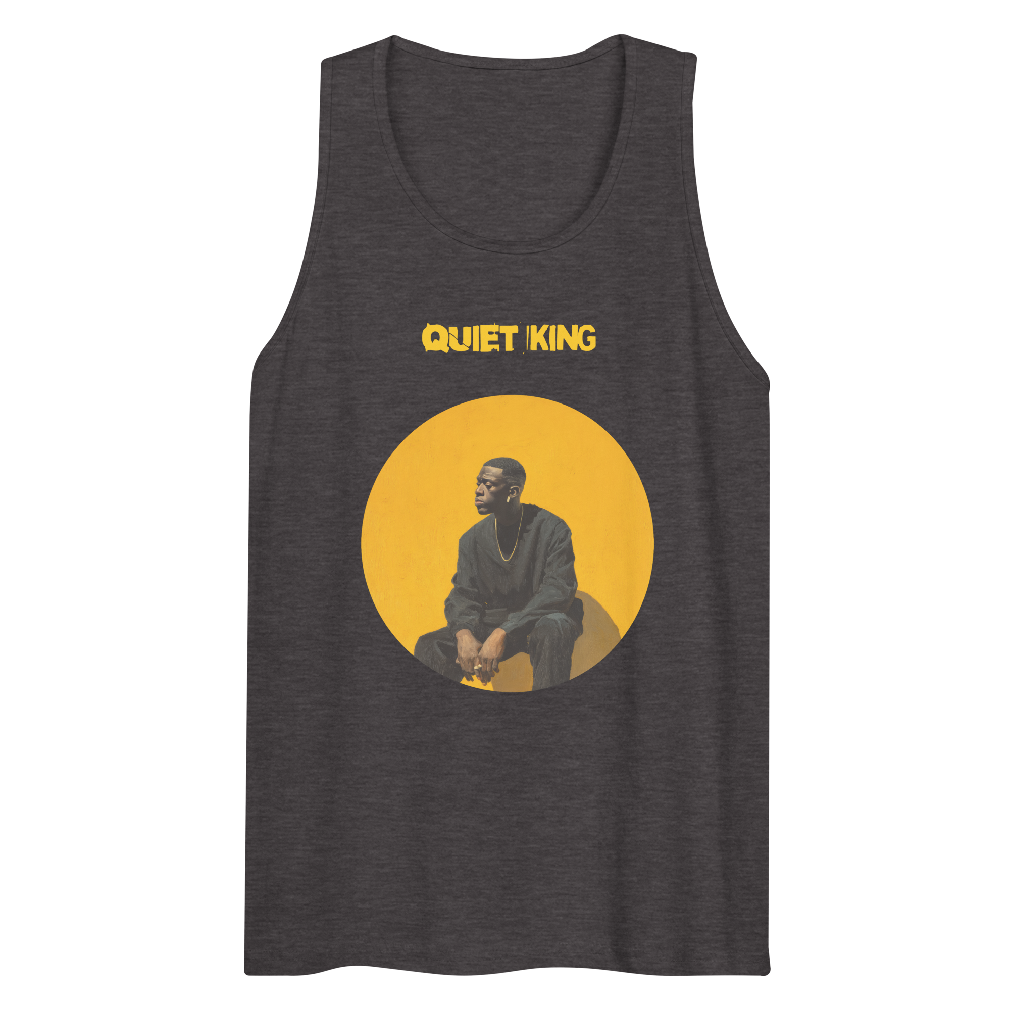 Xantho Philos™ Tank Top in Charcoal Heather for men, soft-blend tank top with a clean everyday fit