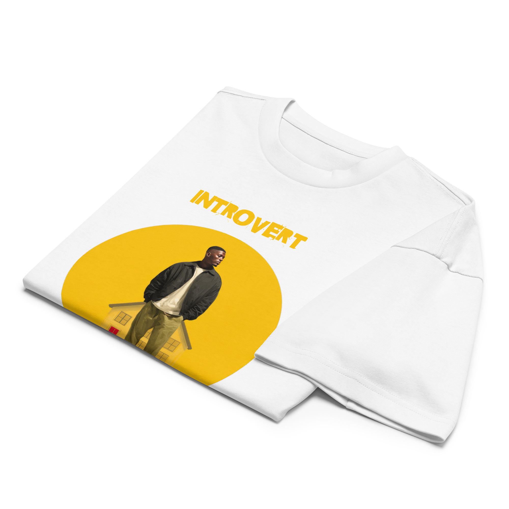 Xantho Philos™ Box Tee in White for men, crisp structured box tee with a clean premium finish