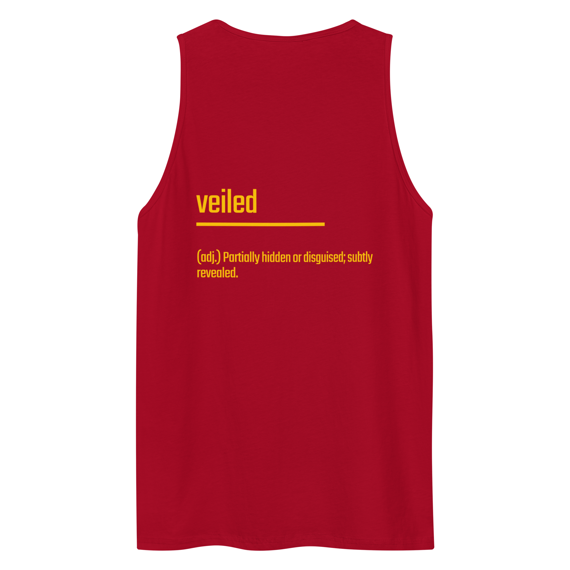 Xantho Philos™ Tank Top in Red for men, bold premium tank top with lightweight streetwear style