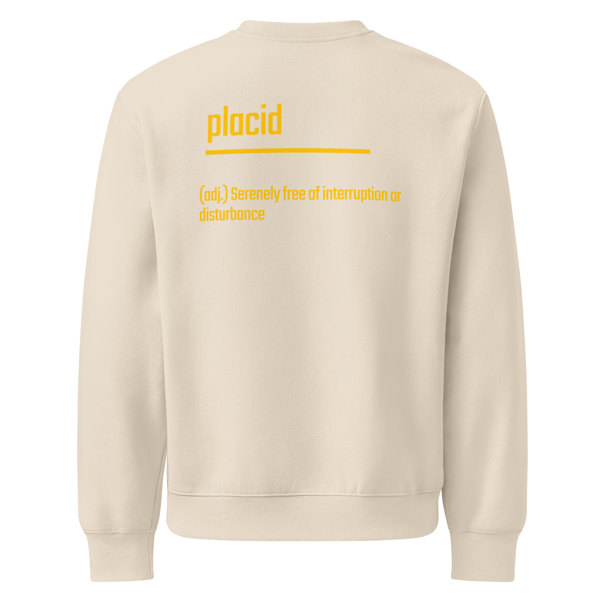 IntrovertedAlpha™ Oversized Sweatshirt in Dust for men, soft neutral sweatshirt with a relaxed oversized fit