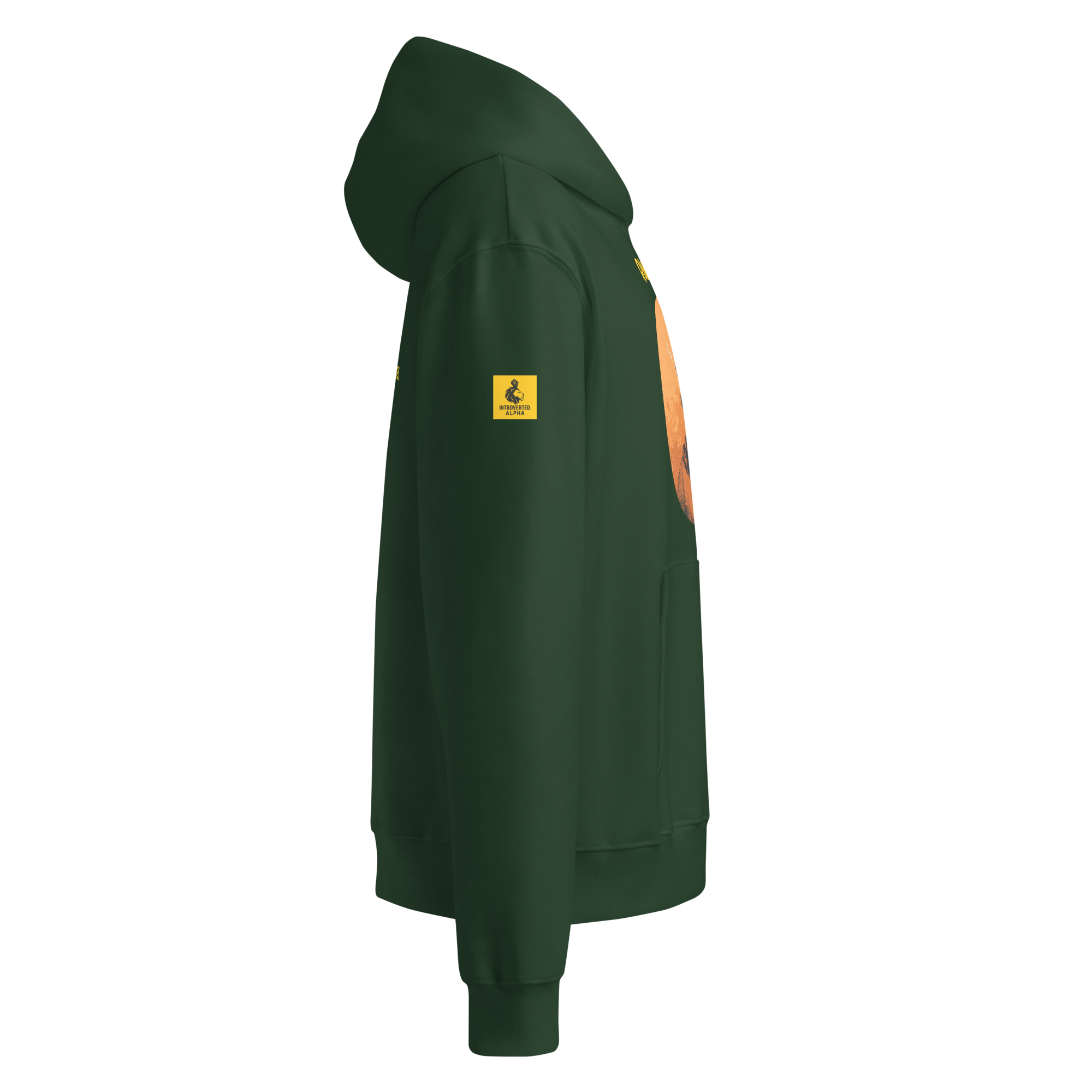 Xantho Philos™ Oversized Hoodie in Forest for men, elevated everyday streetwear with a relaxed oversized fit