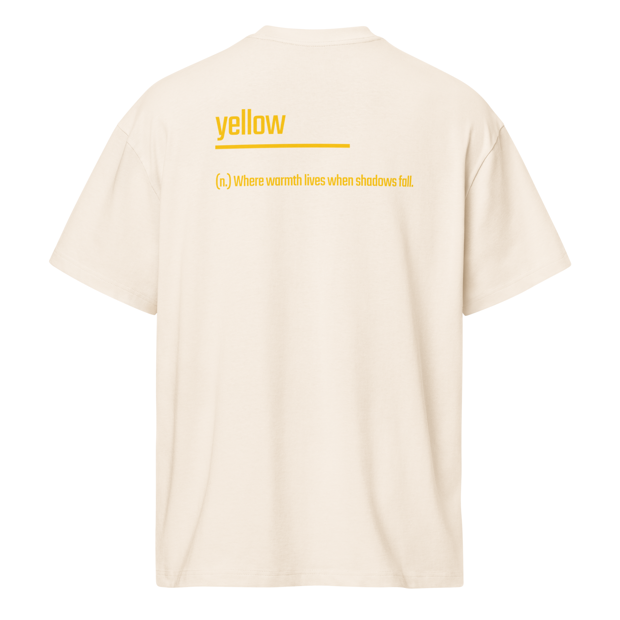 Xantho Philos™ Box Tee in Vintage White for men, soft-toned box tee with a minimalist oversized fit
