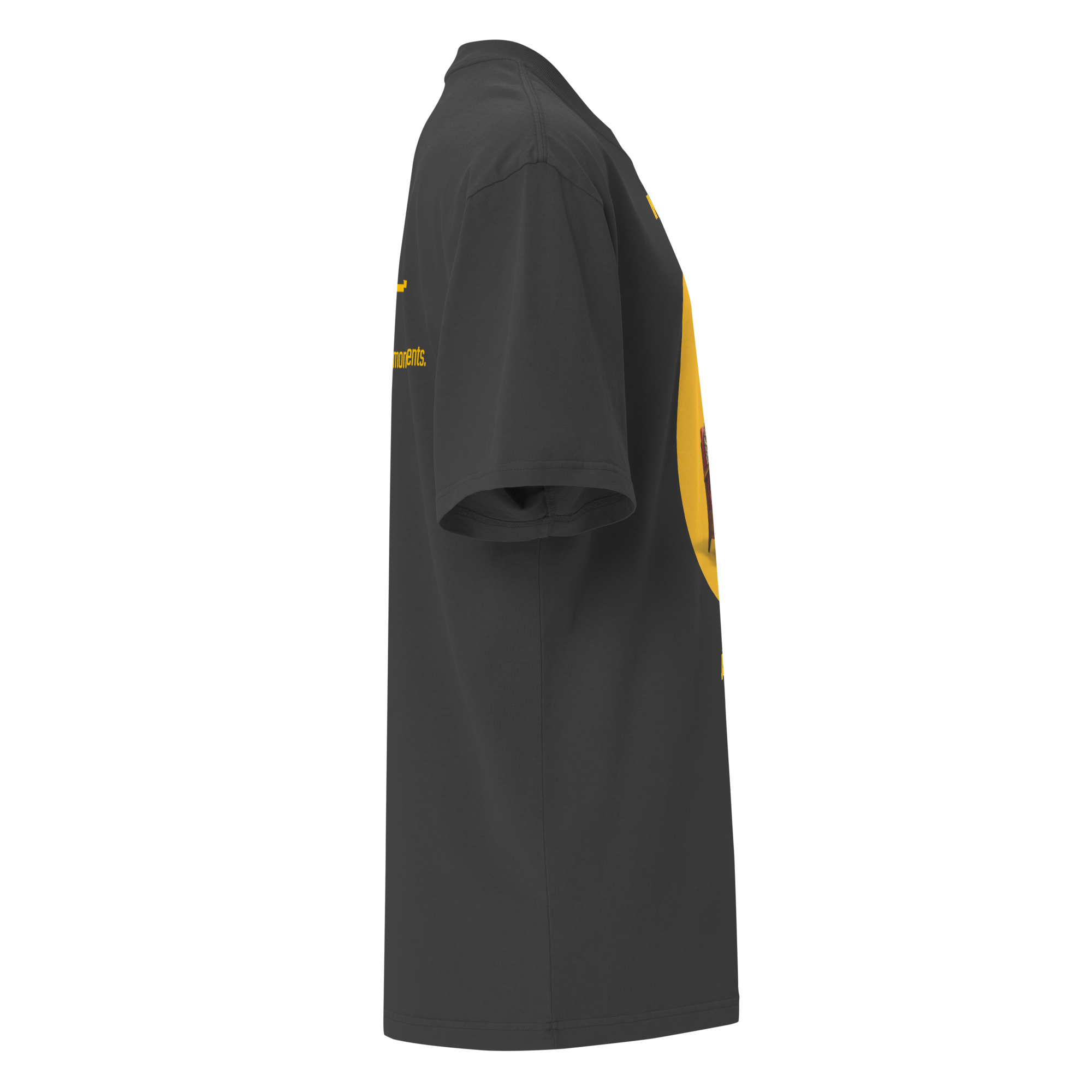 Xantho Philos™ Oversized Faded T-Shirt in Faded Black for men, vintage-wash streetwear with a relaxed oversized fit