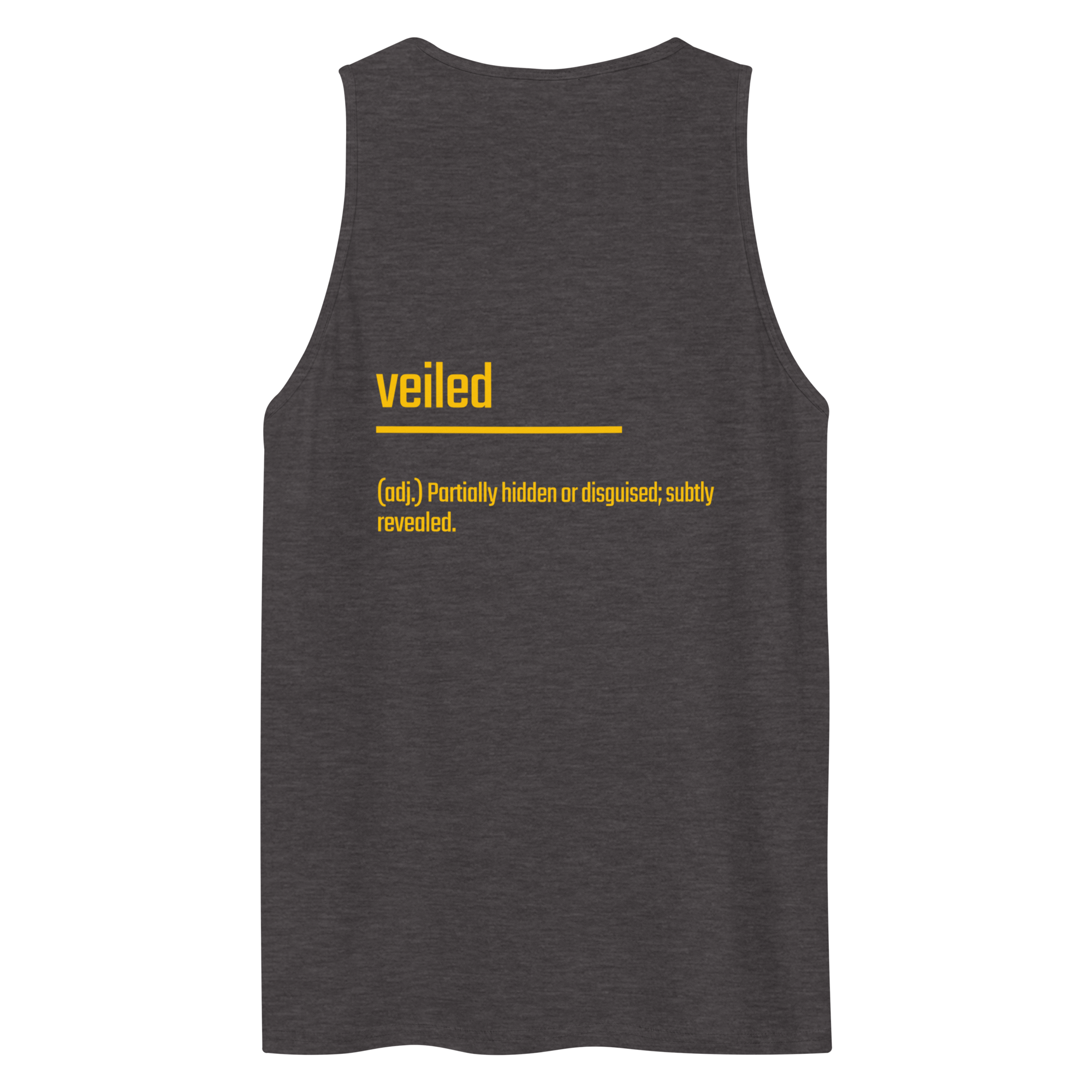 Xantho Philos™ Tank Top in Charcoal Heather for men, soft-blend tank top with a clean everyday fit