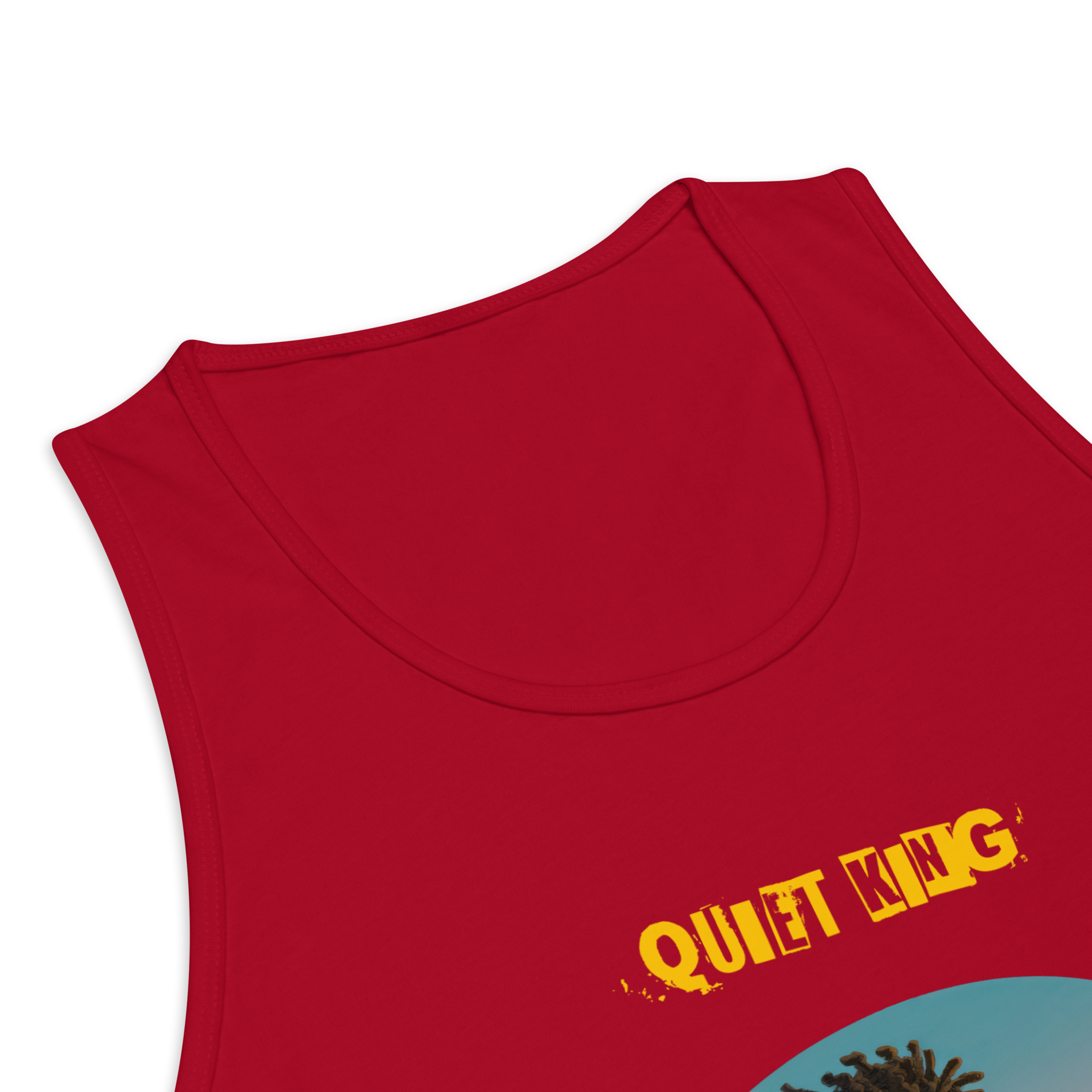 IntrovertedAlpha™ Tank Top in Red for men, bold premium tank top with lightweight streetwear style