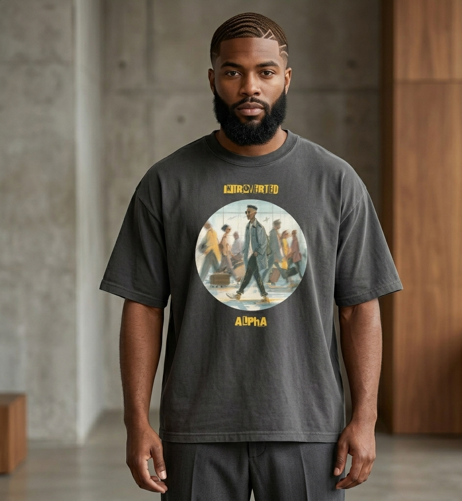 Xantho Philos™ Oversized Faded T-Shirt in Faded Black for men, vintage-wash streetwear with a relaxed oversized fit