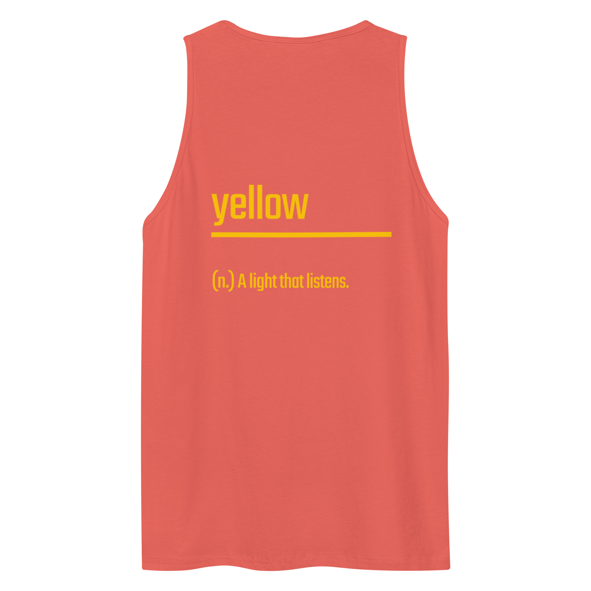 Xantho Philos™ Tank Top in Coral for men, lightweight summer tank top with a vibrant casual tone