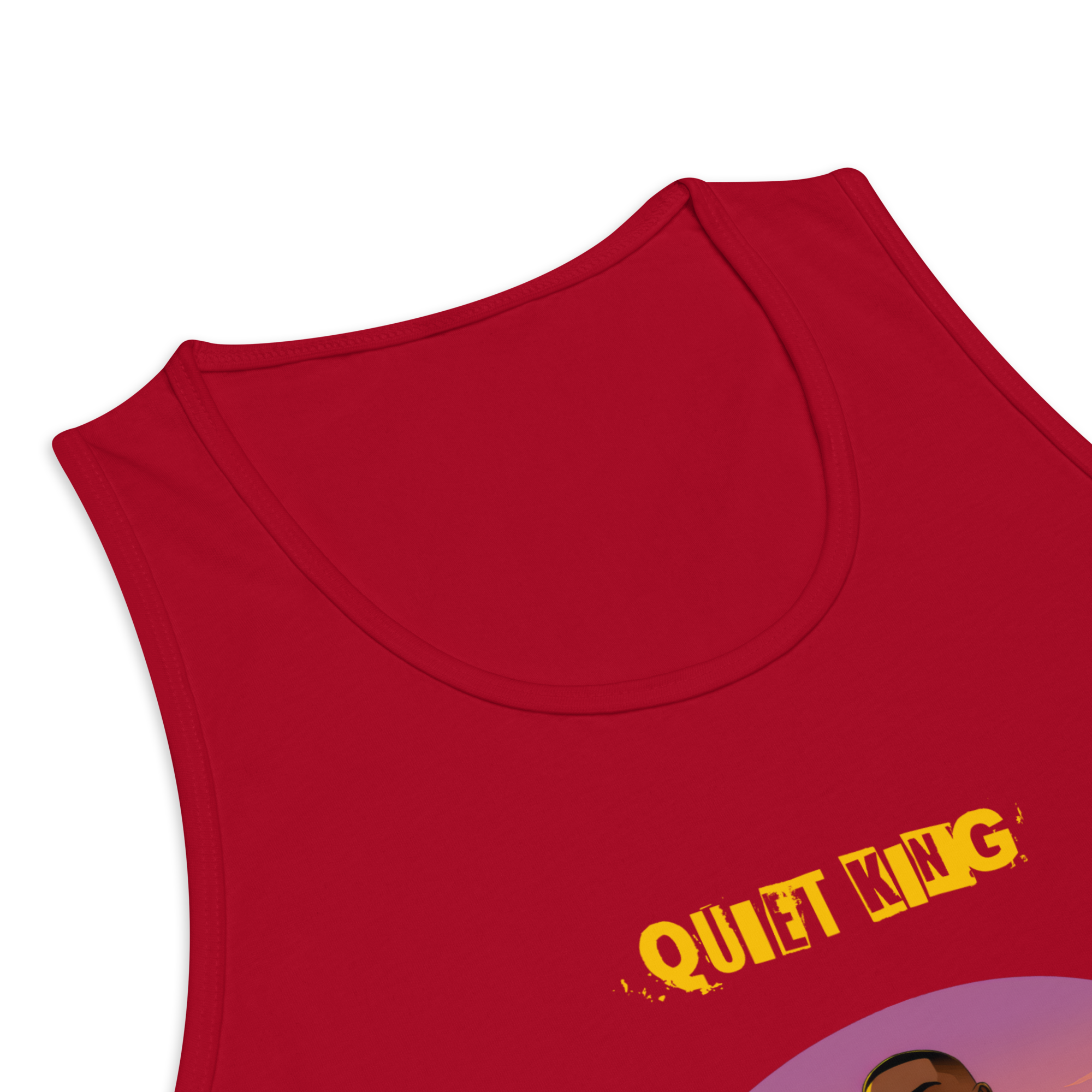 IntrovertedAlpha™ Tank Top in Red for men, bold premium tank top with lightweight streetwear style