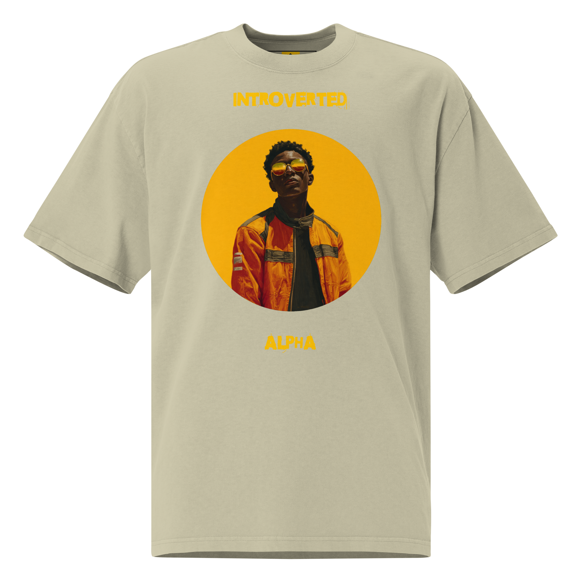 Xantho Philos™ Oversized Faded T-Shirt in Faded Eucalyptus for men, washed green oversized T-shirt with premium casual style