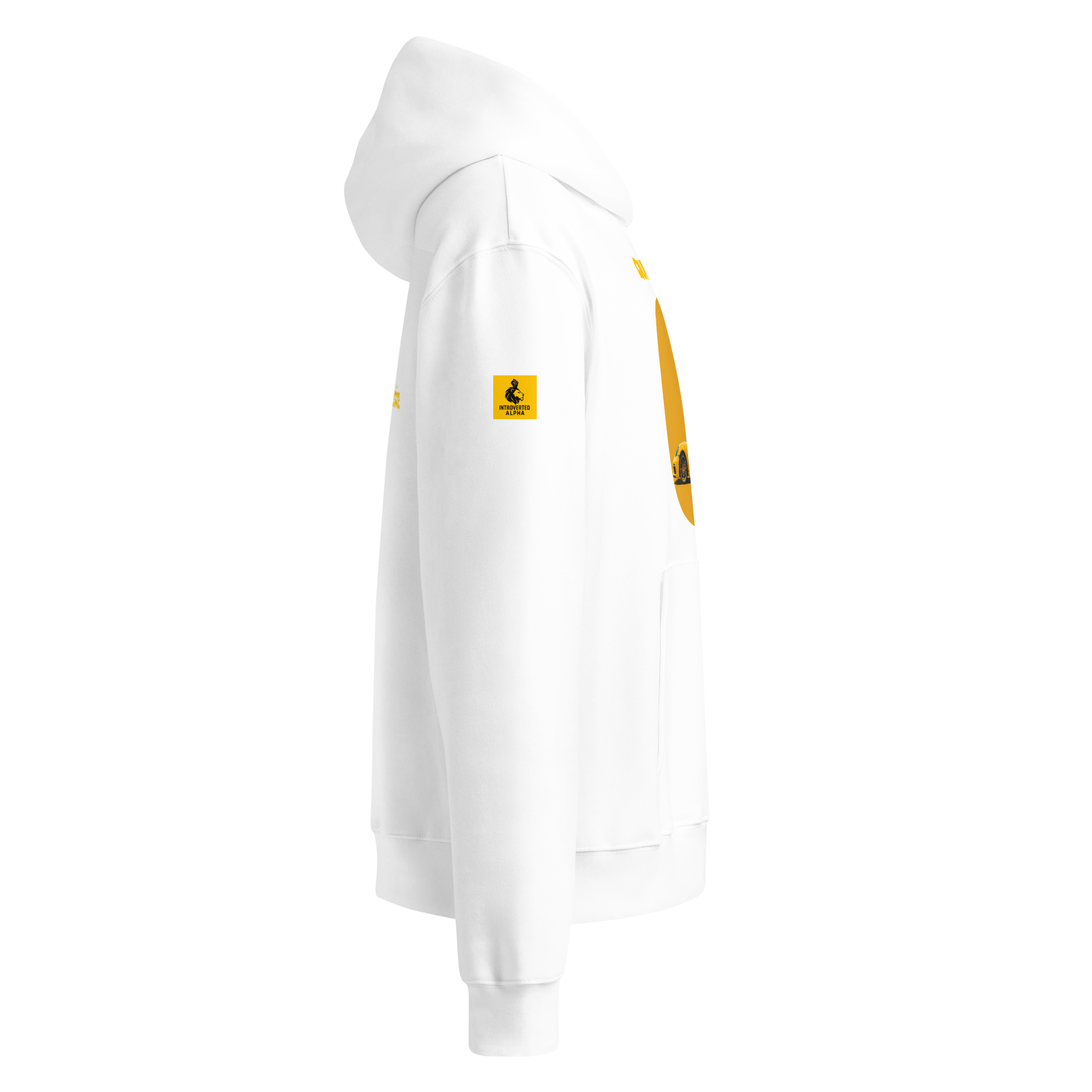 Xantho Philos™ Oversized Hoodie in White for men, crisp minimalist oversized hoodie with premium streetwear appeal