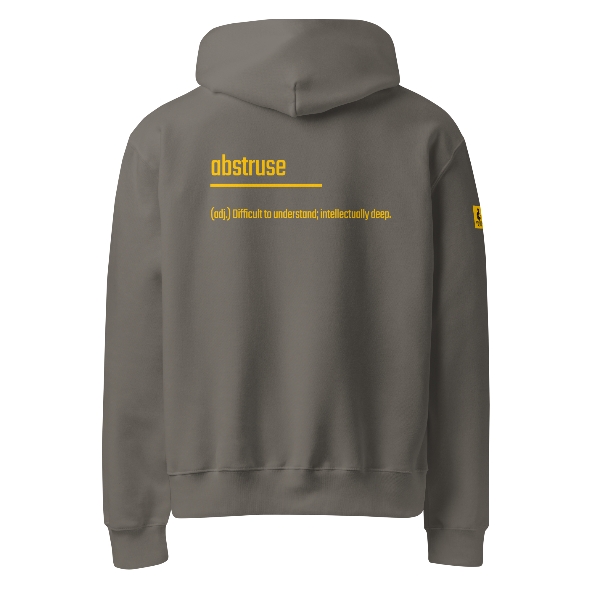 Xantho Philos™ Oversized Hoodie in Asphalt for men, clean minimalist hoodie with premium heavyweight comfort