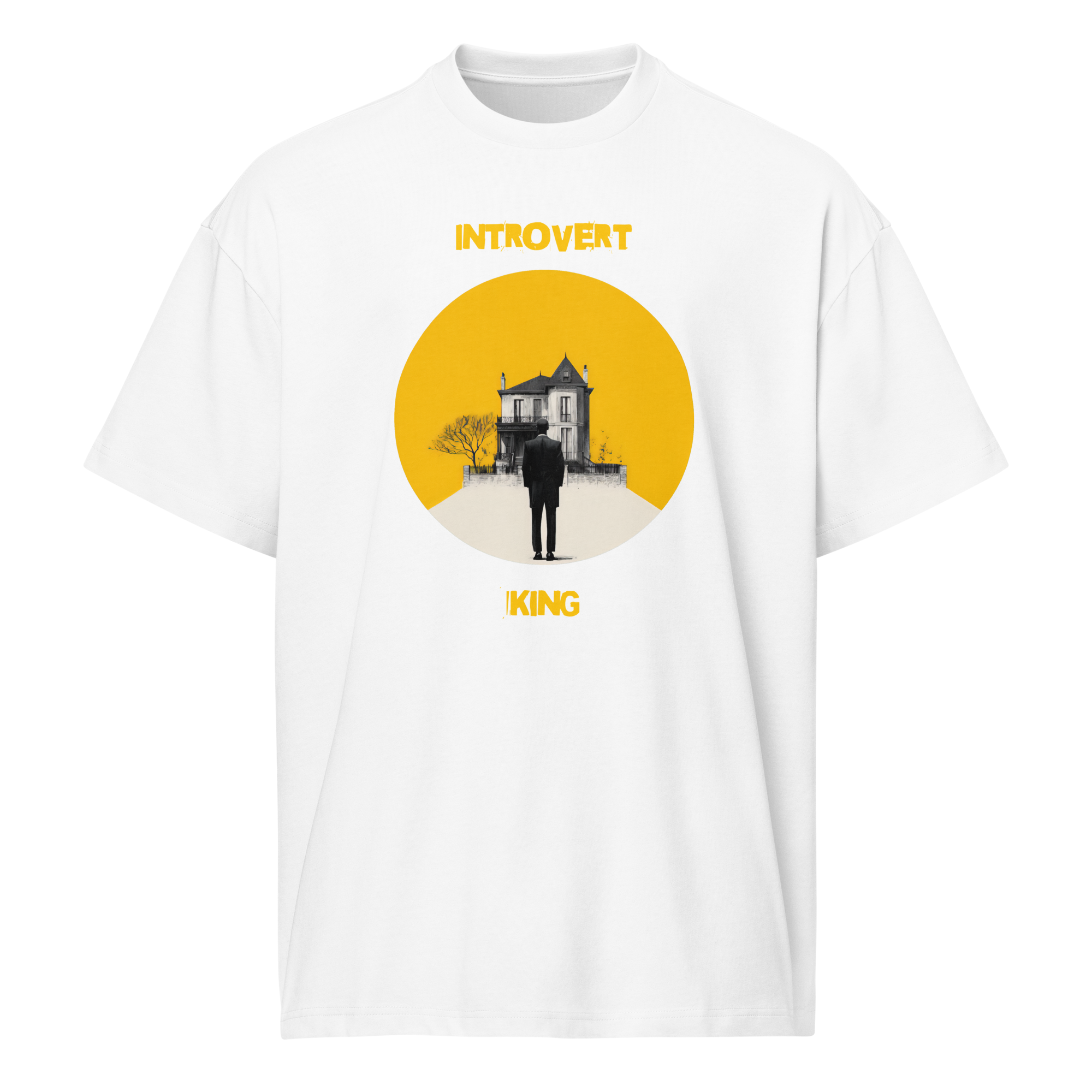 Xantho Philos™ Box Tee in White for men, crisp structured box tee with a clean premium finish