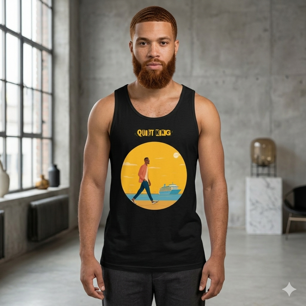Xantho Philos™ Tank Top in Black for men, premium everyday tank with a clean athletic fit