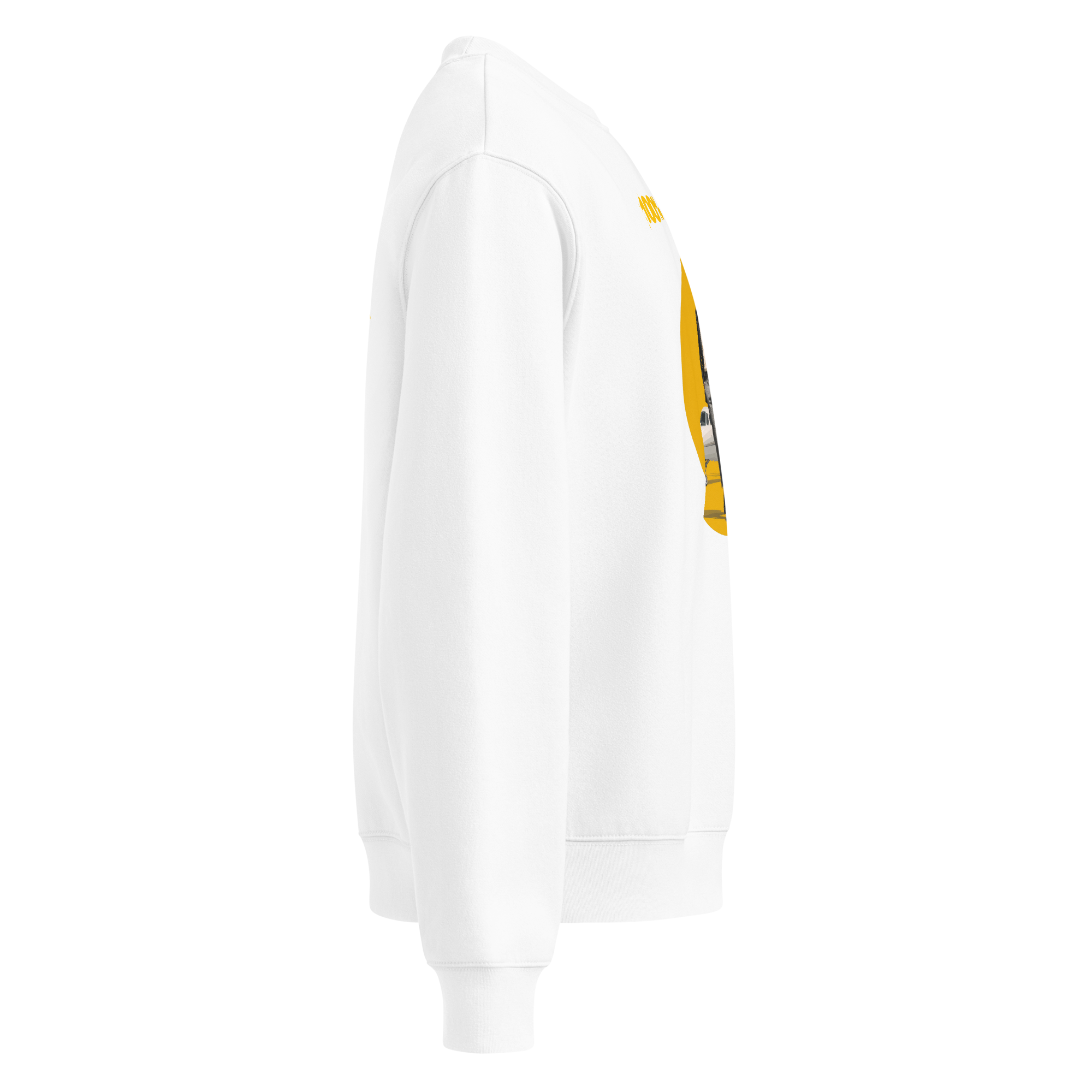 Xantho Philos™ Oversized Sweatshirt in White for men, clean minimalist sweatshirt with a premium heavyweight finish