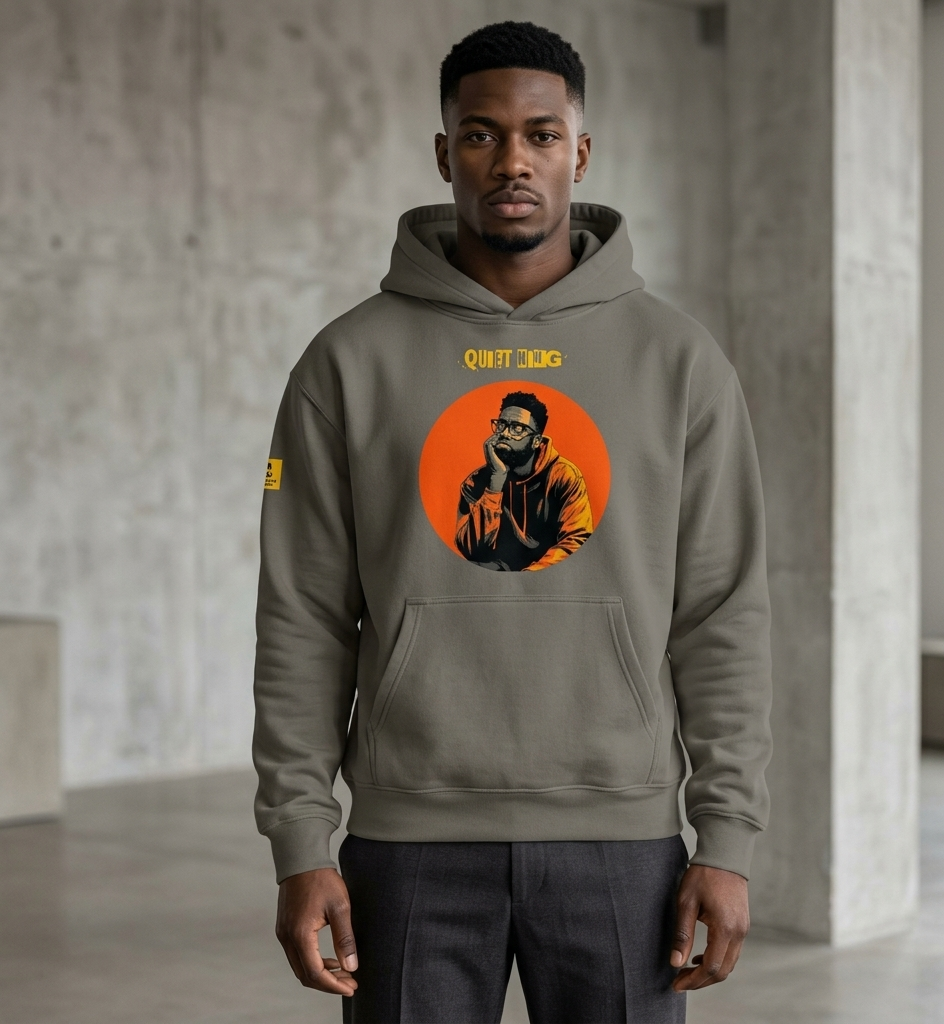 Xantho Philos™ Oversized Hoodie in Asphalt for men, clean minimalist hoodie with premium heavyweight comfort
