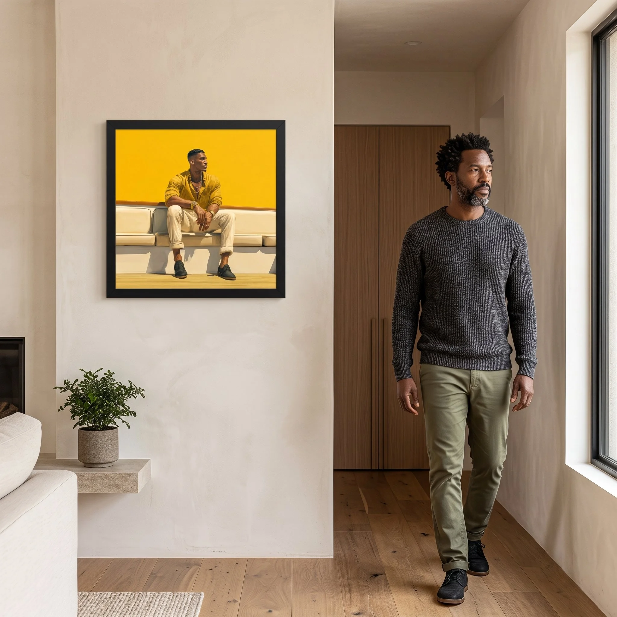 Sit With the Vision — Enhanced Matte Framed Wall Art