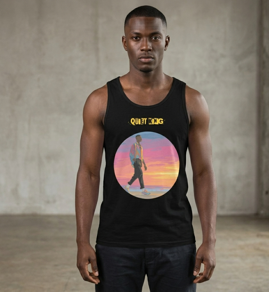 IntrovertedAlpha™ Tank Top in Black for men, premium everyday tank with a clean athletic fit