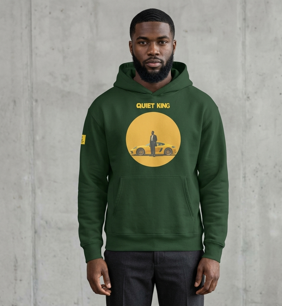 Xantho Philos™ Oversized Hoodie in Forest for men, elevated everyday streetwear with a relaxed oversized fit