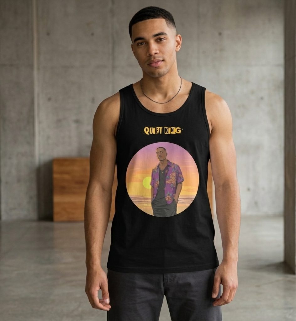 IntrovertedAlpha™ Tank Top in Black for men, premium everyday tank with a clean athletic fit