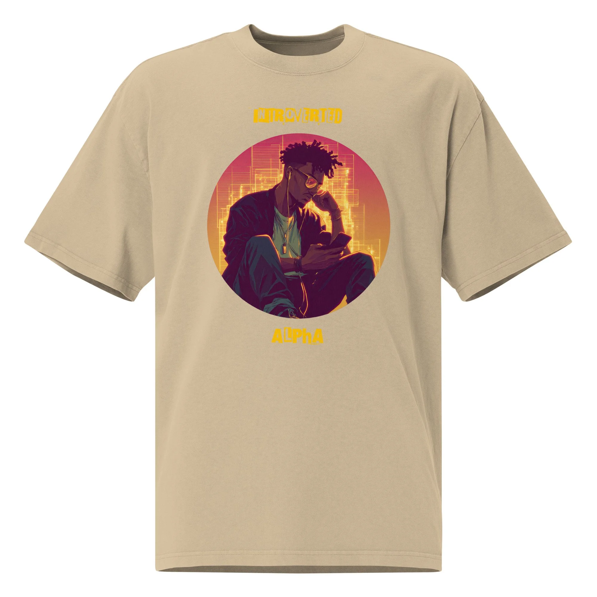 IntrovertedAlpha™ Oversized Faded T-Shirt — ISTJ Edition 032