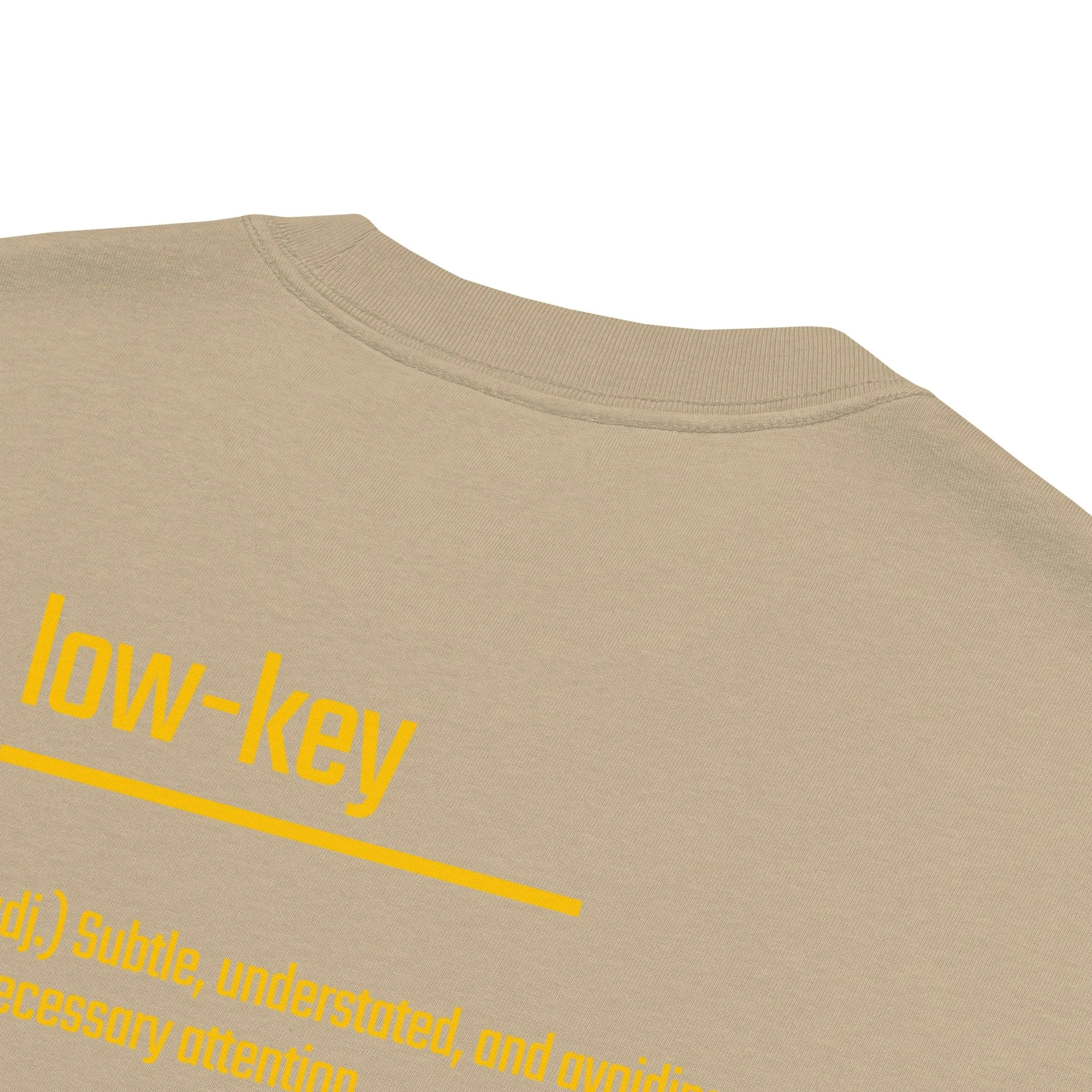 IntrovertedAlpha™ Oversized Faded T-Shirt in Faded Khaki for men, neutral oversized T-shirt with casual streetwear style