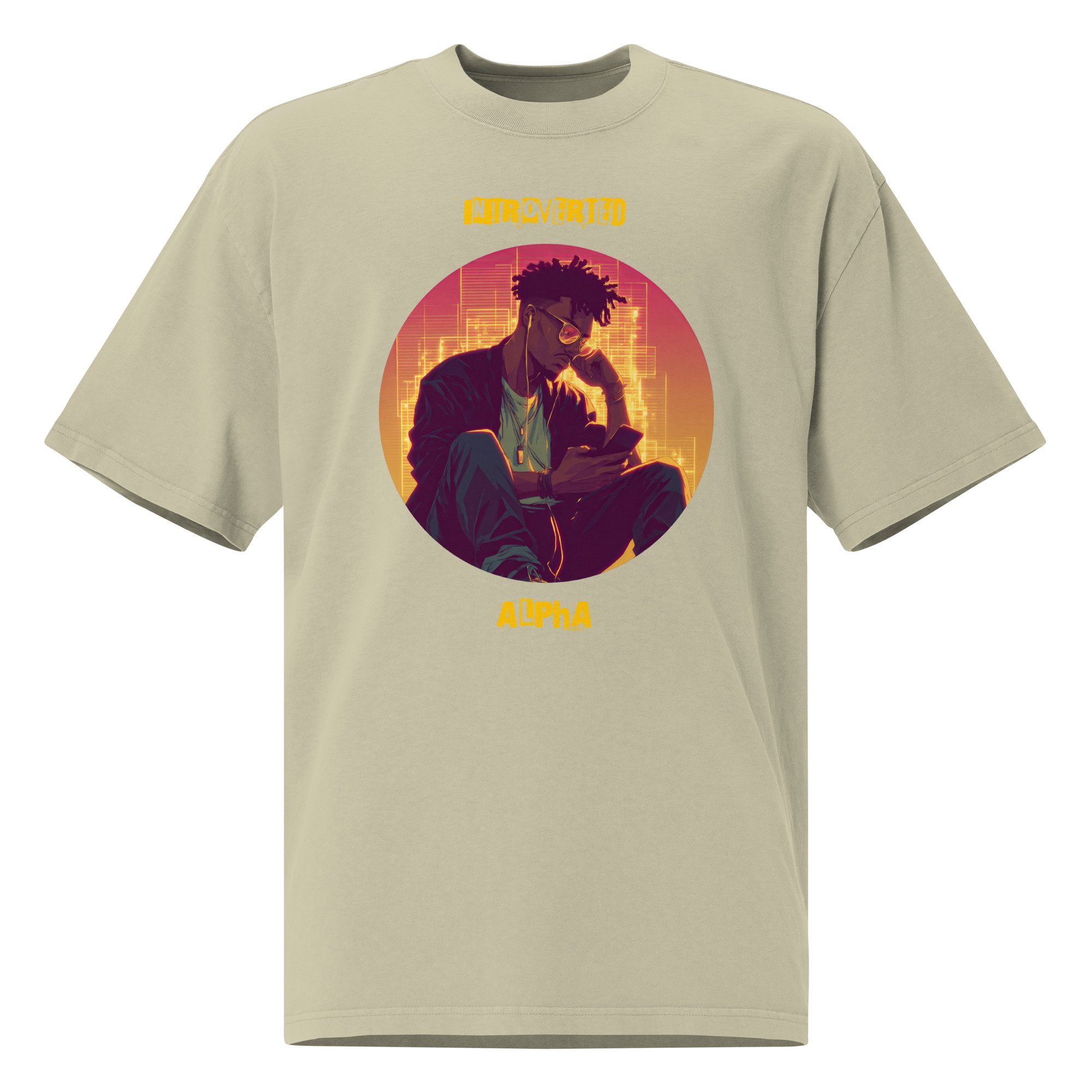 IntrovertedAlpha™ Oversized Faded T-Shirt — ISTJ Edition 032