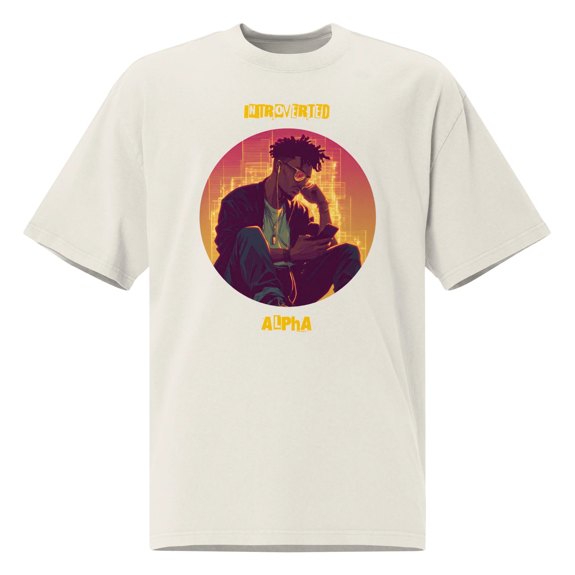 IntrovertedAlpha™ Oversized Faded T-Shirt — ISTJ Edition 032