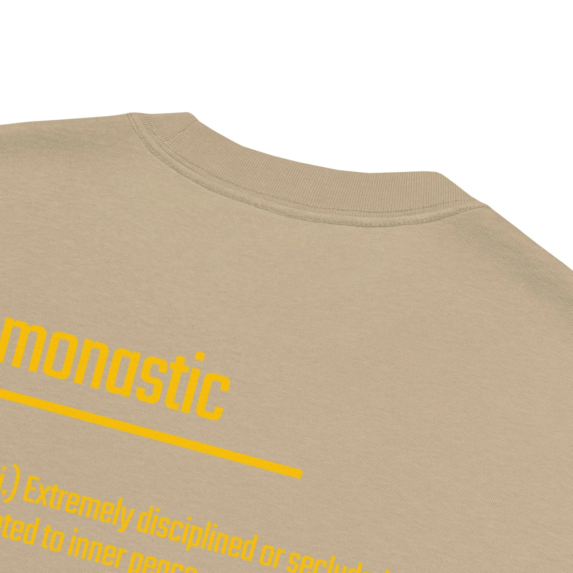 IntrovertedAlpha™ Oversized Faded T-Shirt in Faded Khaki for men, neutral oversized T-shirt with casual streetwear style