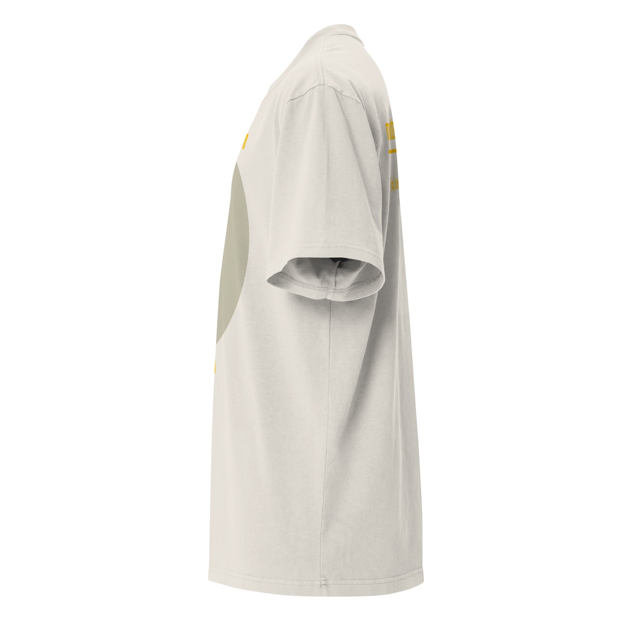 IntrovertedAlpha™ Oversized Faded T-Shirt in Faded Bone for men, soft neutral oversized T-shirt with a minimalist streetwear feel