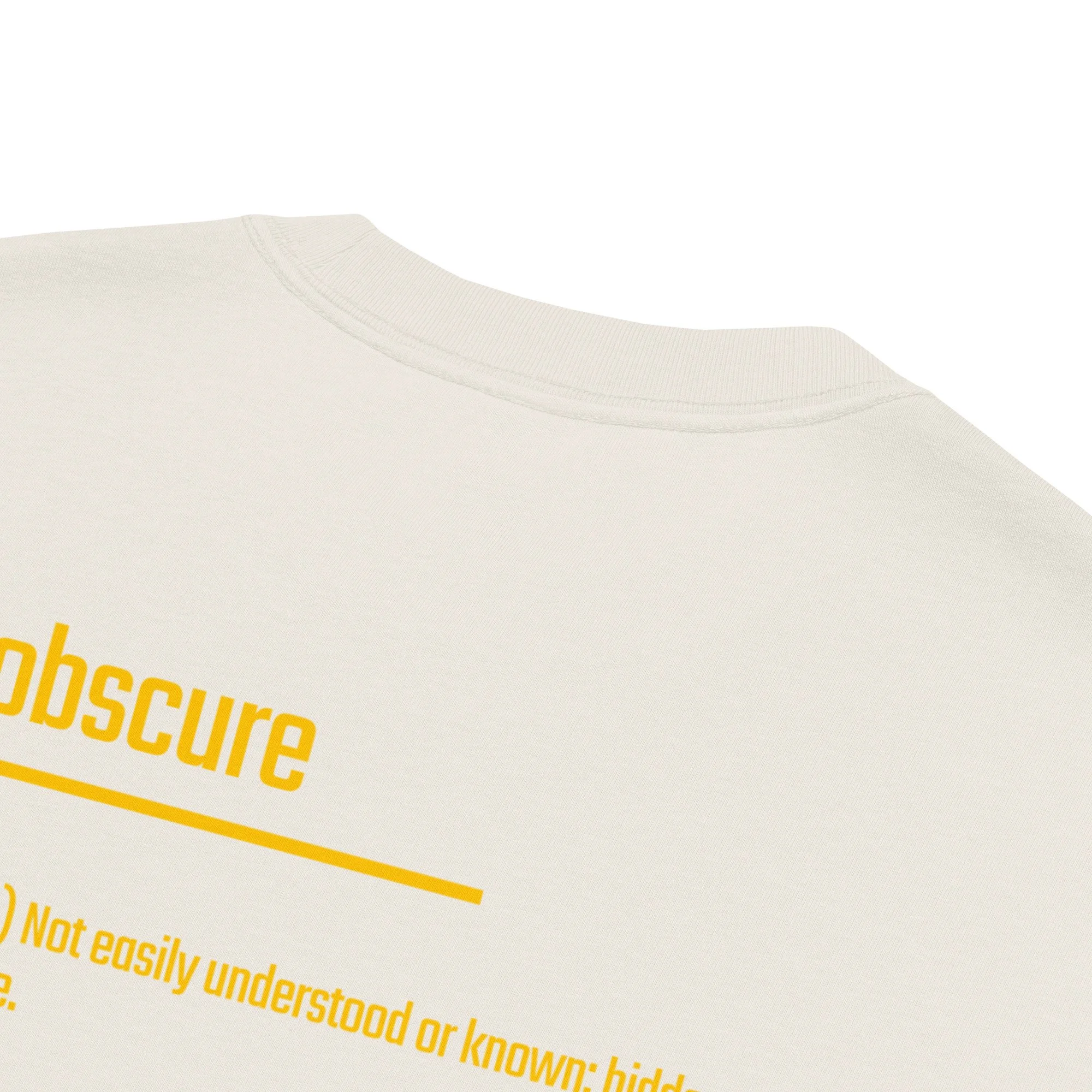 IntrovertedAlpha™ Oversized Faded T-Shirt in Faded Bone for men, soft neutral oversized T-shirt with a minimalist streetwear feel