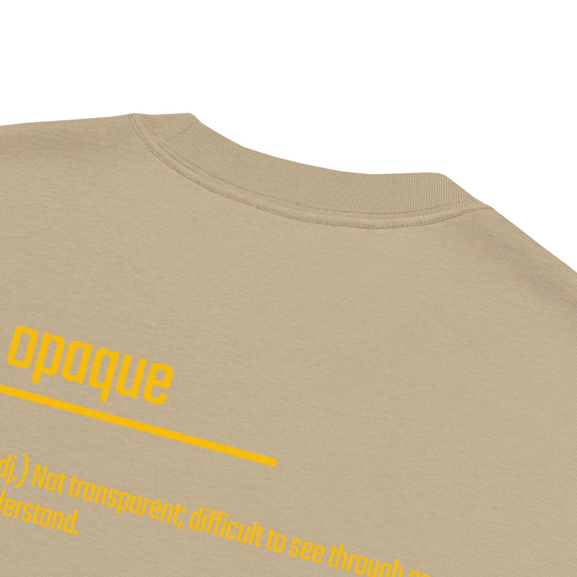 IntrovertedAlpha™ Oversized Faded T-Shirt in Faded Khaki for men, neutral oversized T-shirt with casual streetwear style