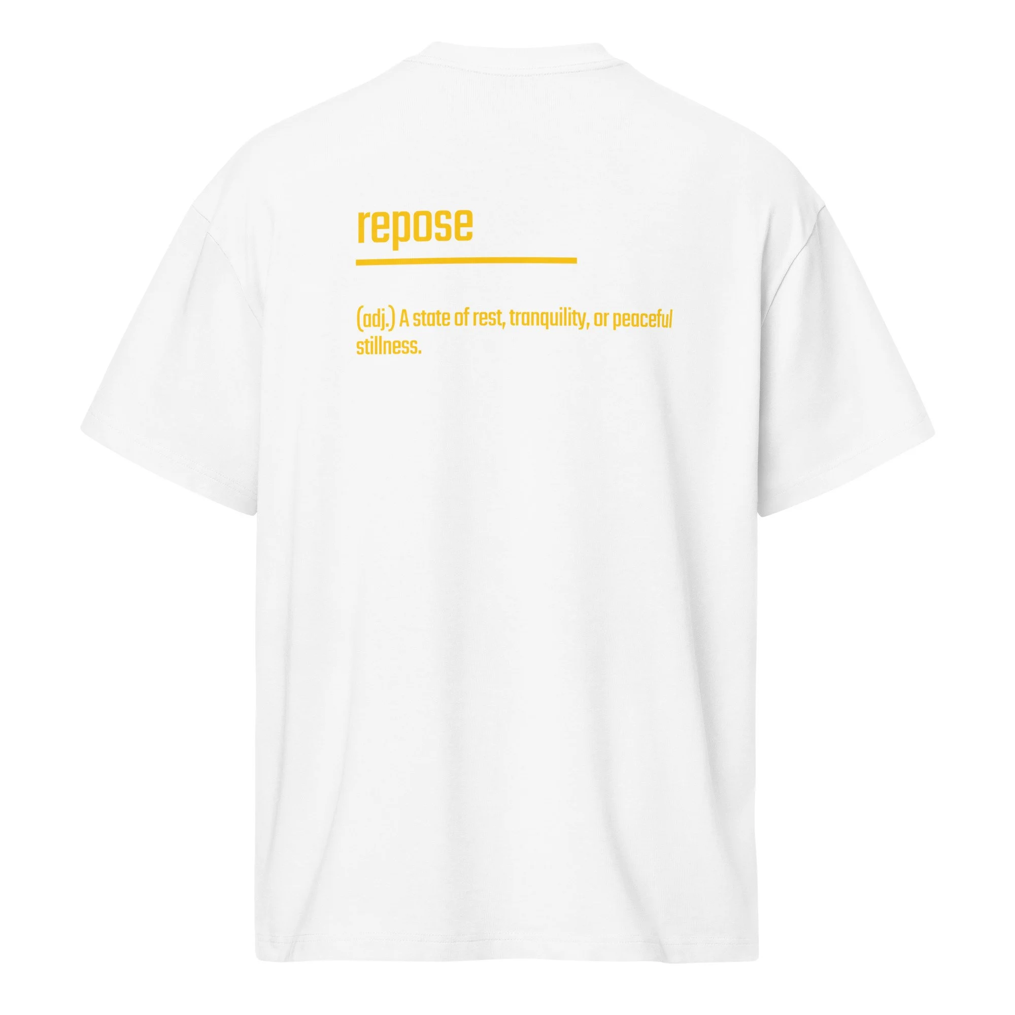 IntrovertedAlpha™ Box Tee in White for men, crisp structured box tee with a clean premium finish