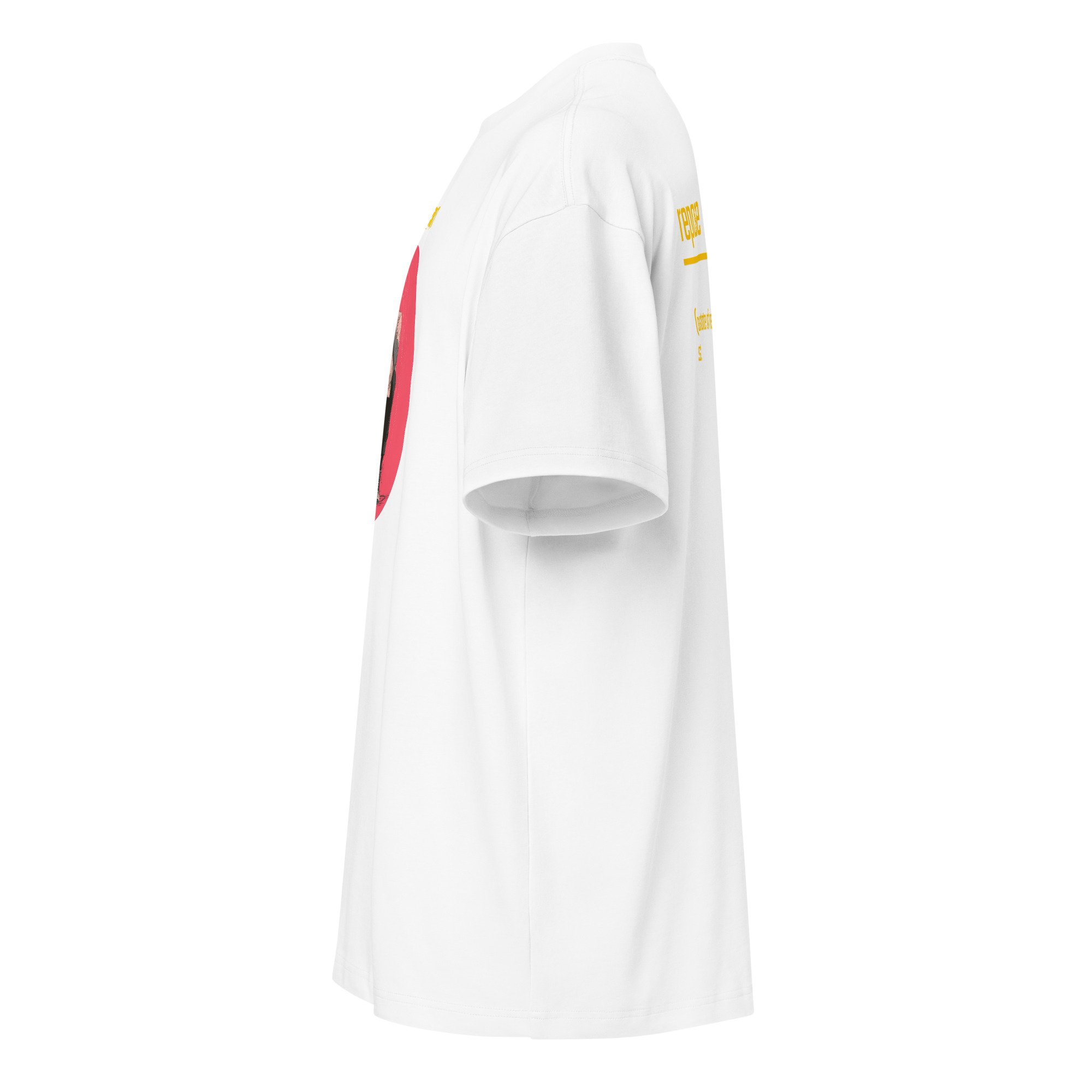 IntrovertedAlpha™ Box Tee in White for men, crisp structured box tee with a clean premium finish