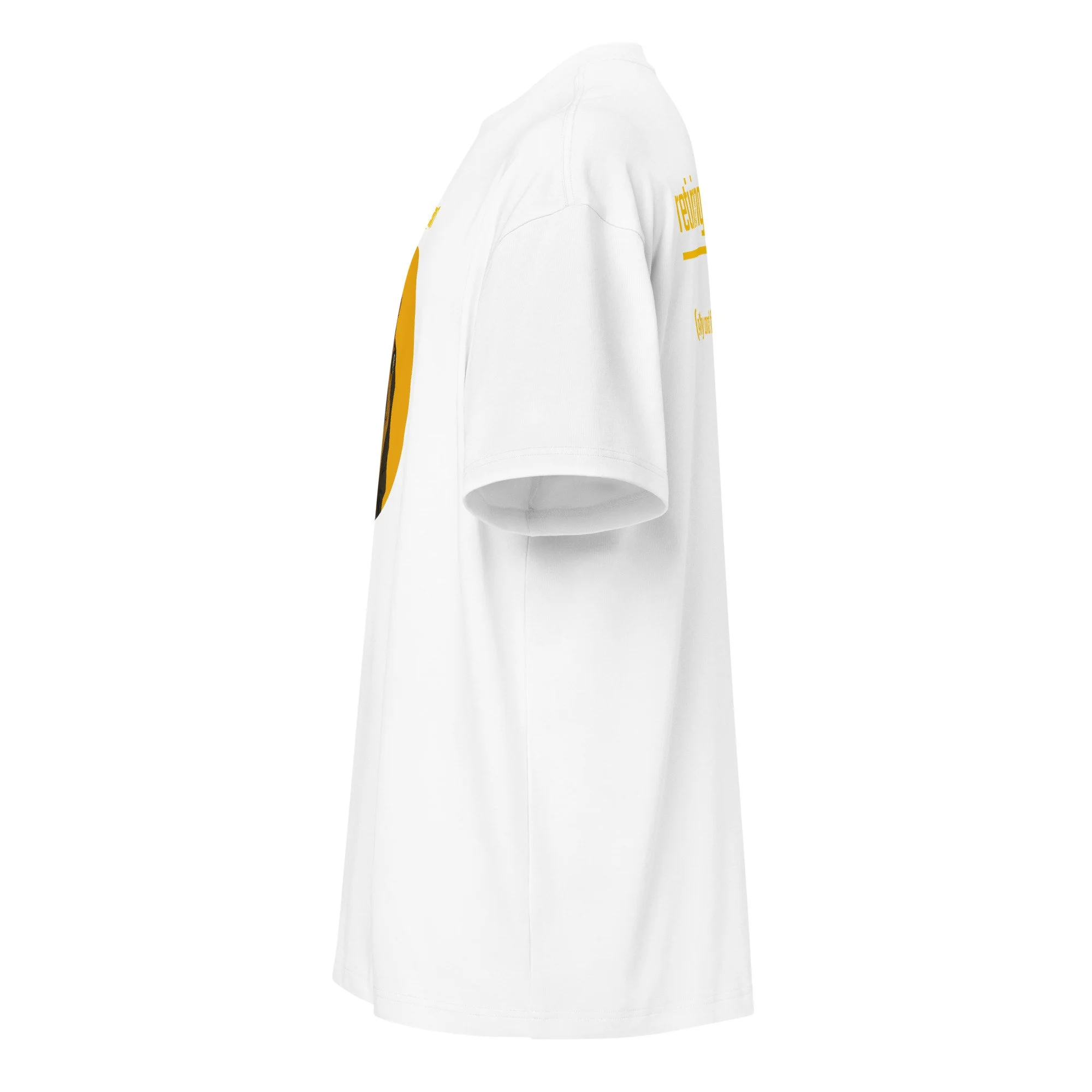 IntrovertedAlpha™ Box Tee in White for men, crisp structured box tee with a clean premium finish