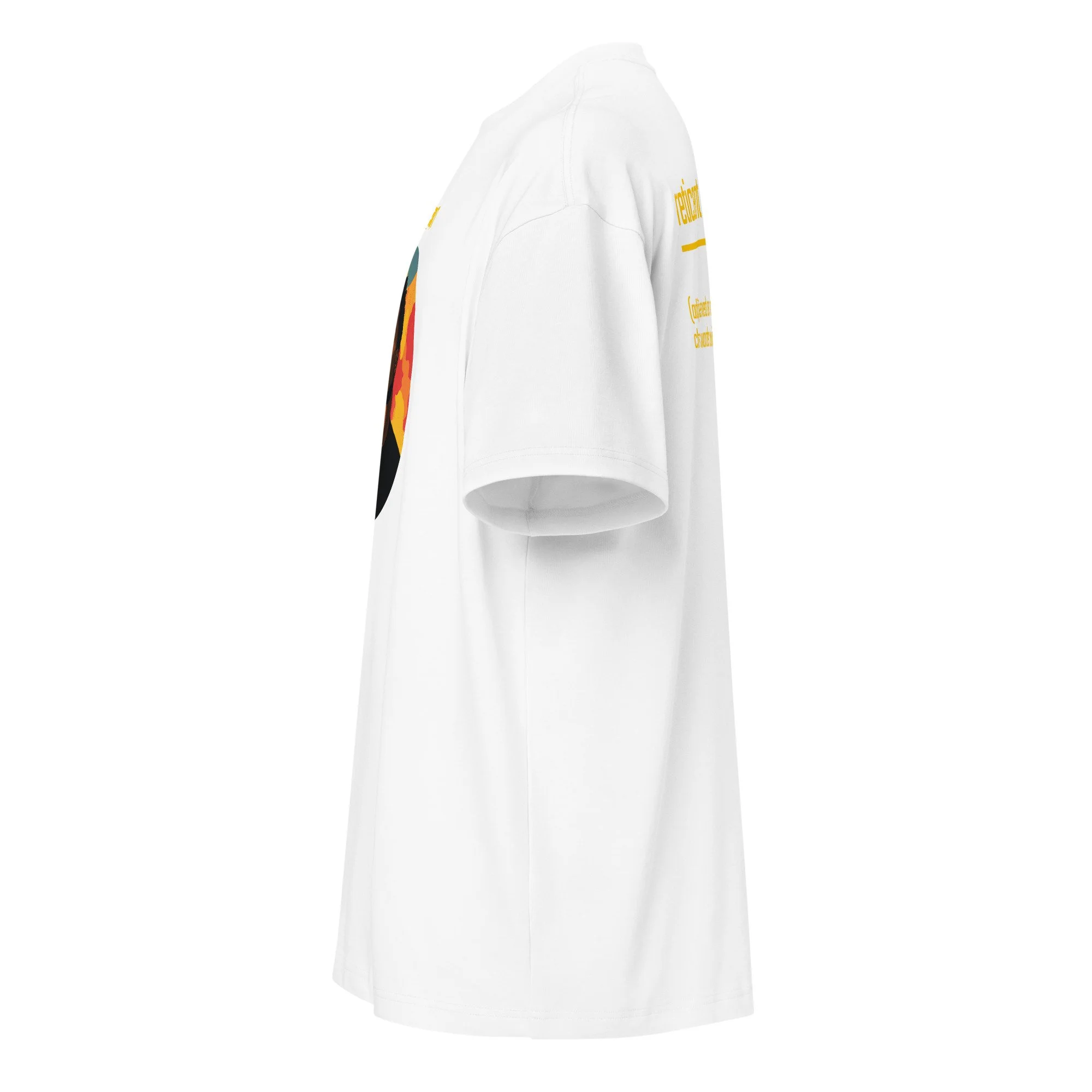 IntrovertedAlpha™ Box Tee in White for men, crisp structured box tee with a clean premium finish